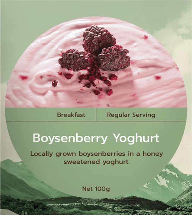 Real Meals Boysenberry Yoghurt