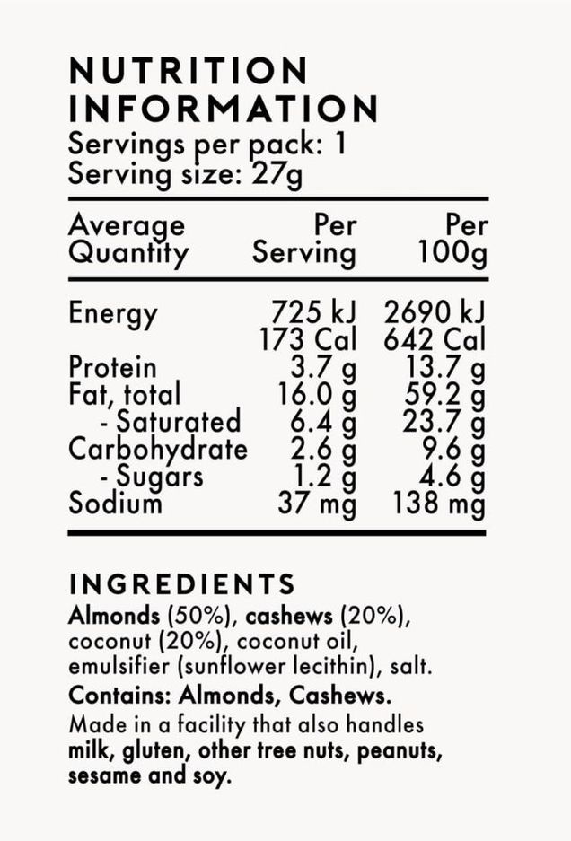 Roam Energy Nut Butter - Best Before 08/25
