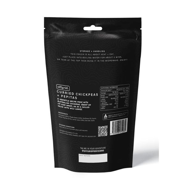 Offgrid Provisions - Curried Chickpeas