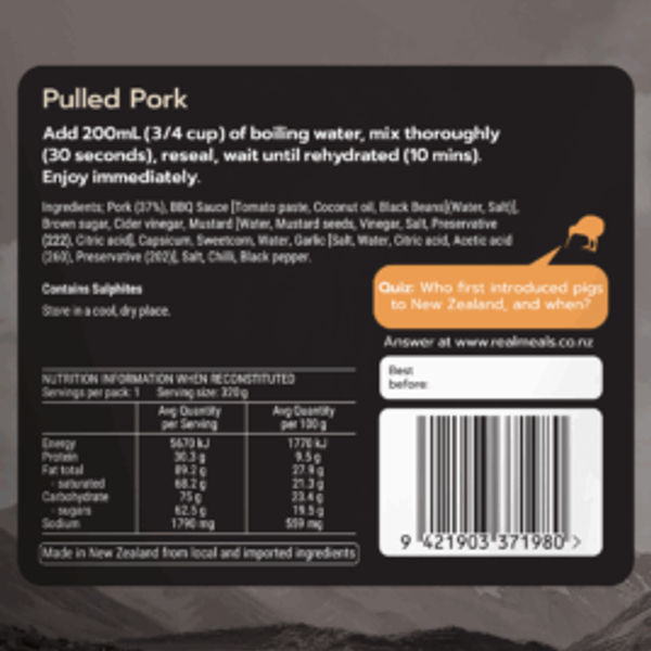 Real Meals Pulled Pork