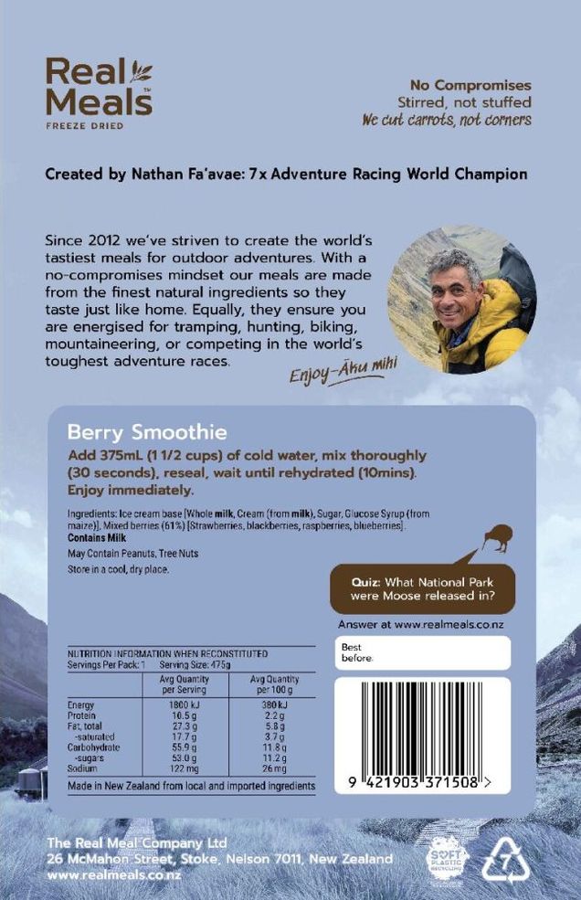 Real Meals Berry Smoothie